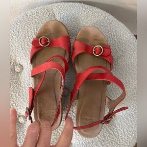 Dansko Red Strappy Sandals, Size 40